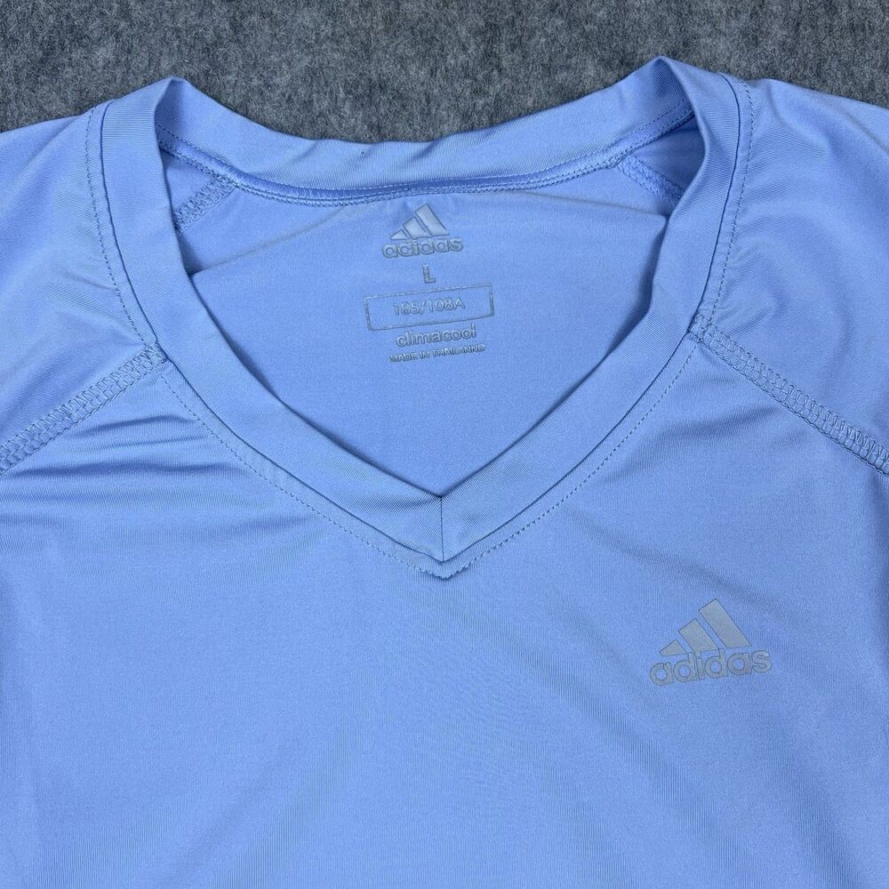 Lot Of 3 Adidas Women's Performance T-Shirt Climacool Essentials V-Neck Size L - Picture 7 of 14